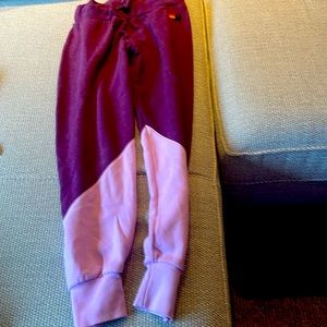 Aviator Nation Girl xs sweatpants. Used but good shape. Purple and pink.